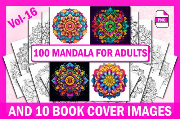 100 Mandala Coloring Pages Vol-16