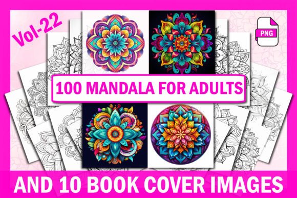 100 Mandala Coloring Pages Vol-22