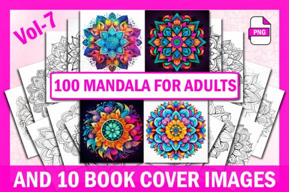 100 Mandala Coloring Pages Vol-7