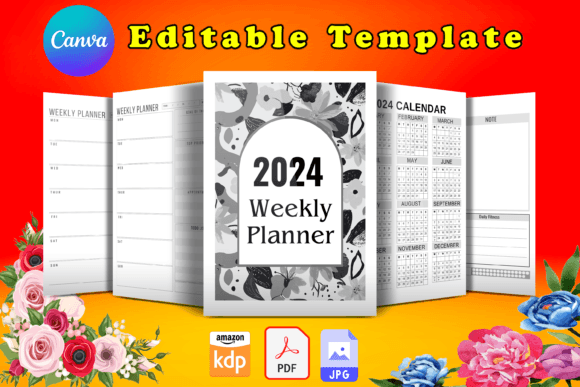 2024 Weekly Planner - Canva Template