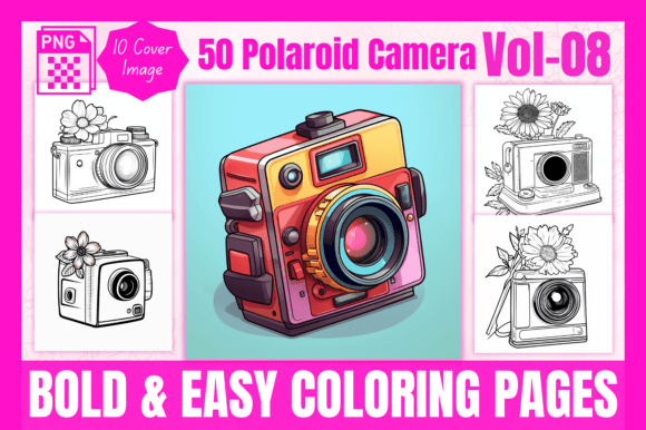 Camera - Bold Easy Coloring Pages V-08: A Strategic Tool for Creativity and Content Creation