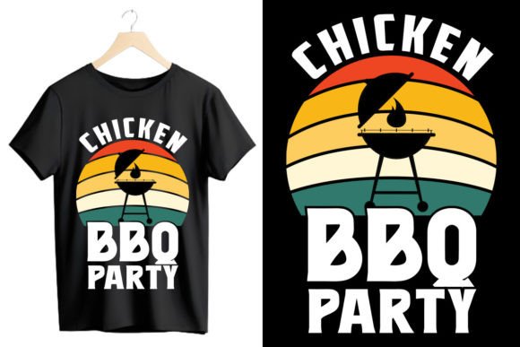Chicken Bbq Party T-Shirt Design