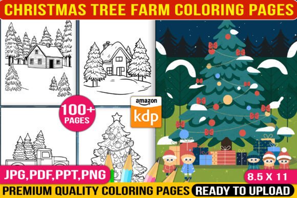 Christmas Tree Farm Coloring Pages