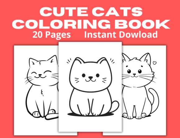Cute Cats Animals Coloring Book Volume 2: A Creative Resource for All Ages