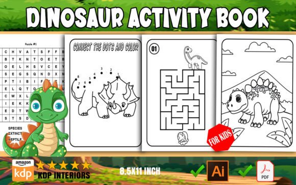 Dinosaur Activity Book for Kids KDP