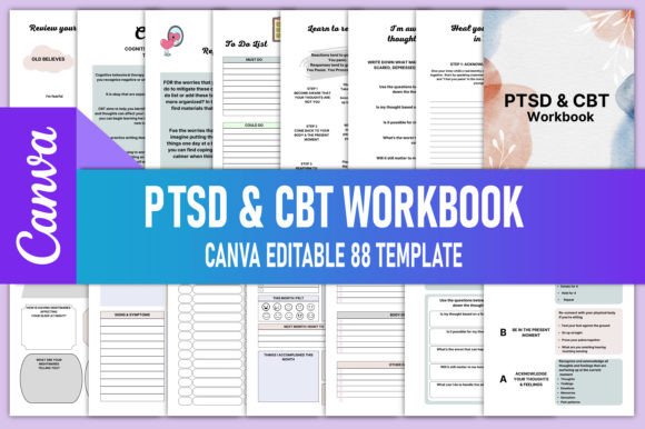 Editable PTSD CBT Workbook Canva KDP: A Comprehensive Tool for Mental Wellness