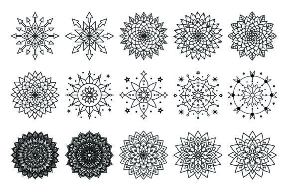 Mandala Flower Coloring Page KDP Bundle