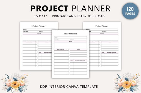 Project Planner Canva Template